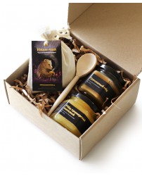 Мини коробка (мед,чай, ложка) "С праздником Пасхи" (Фото 1)