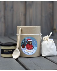 Тубус (мед,чай, ложка) "Медового Нового года" (Фото 1)