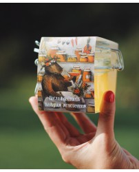 Цветочный мед 300 г в стекле "Наслаждайтесь каждым мгновением!" (Фото 1)