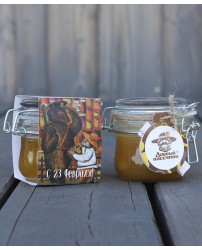 Цветочный мед 300 г в стекле"С 23 февраля" (Фото 1)