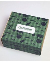 Подарочный набор коробка крафтовая "Победитель" С Днем рождения! (Фото 2)